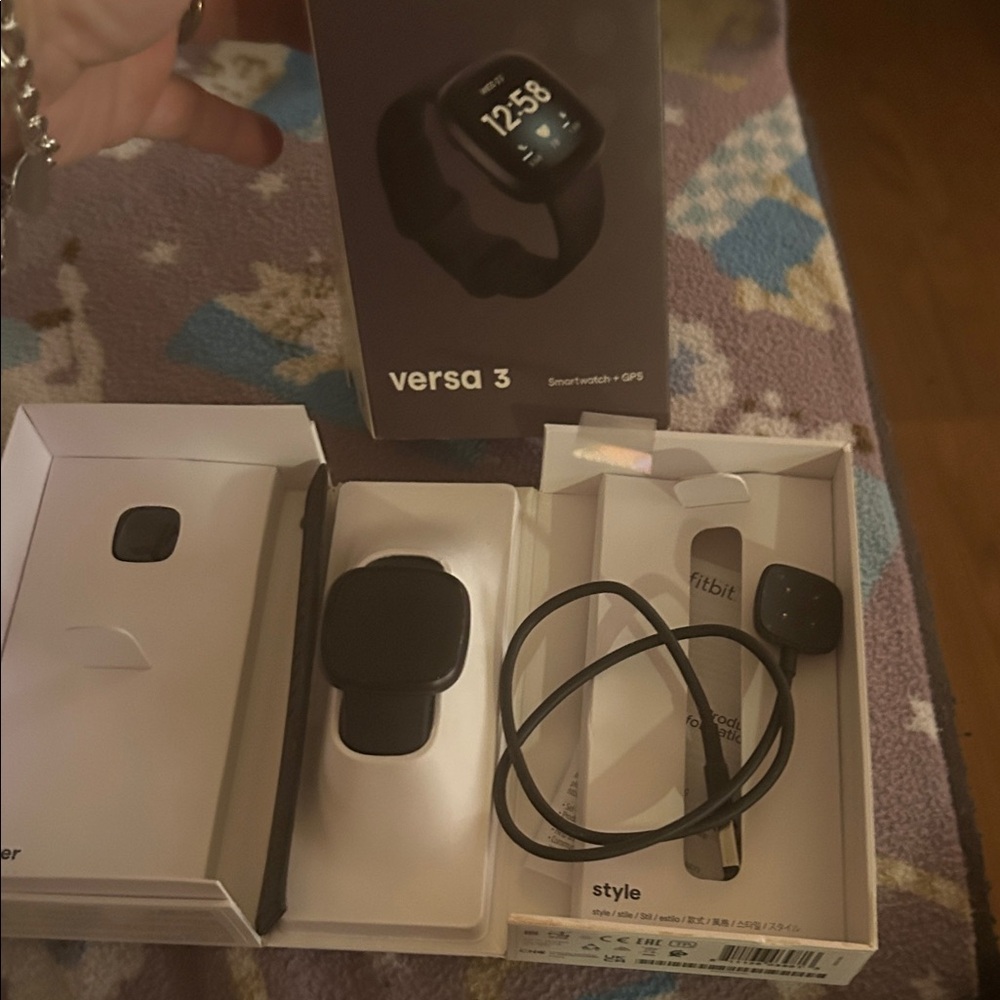 Fitbit Versa 3 Smartwatch - Black